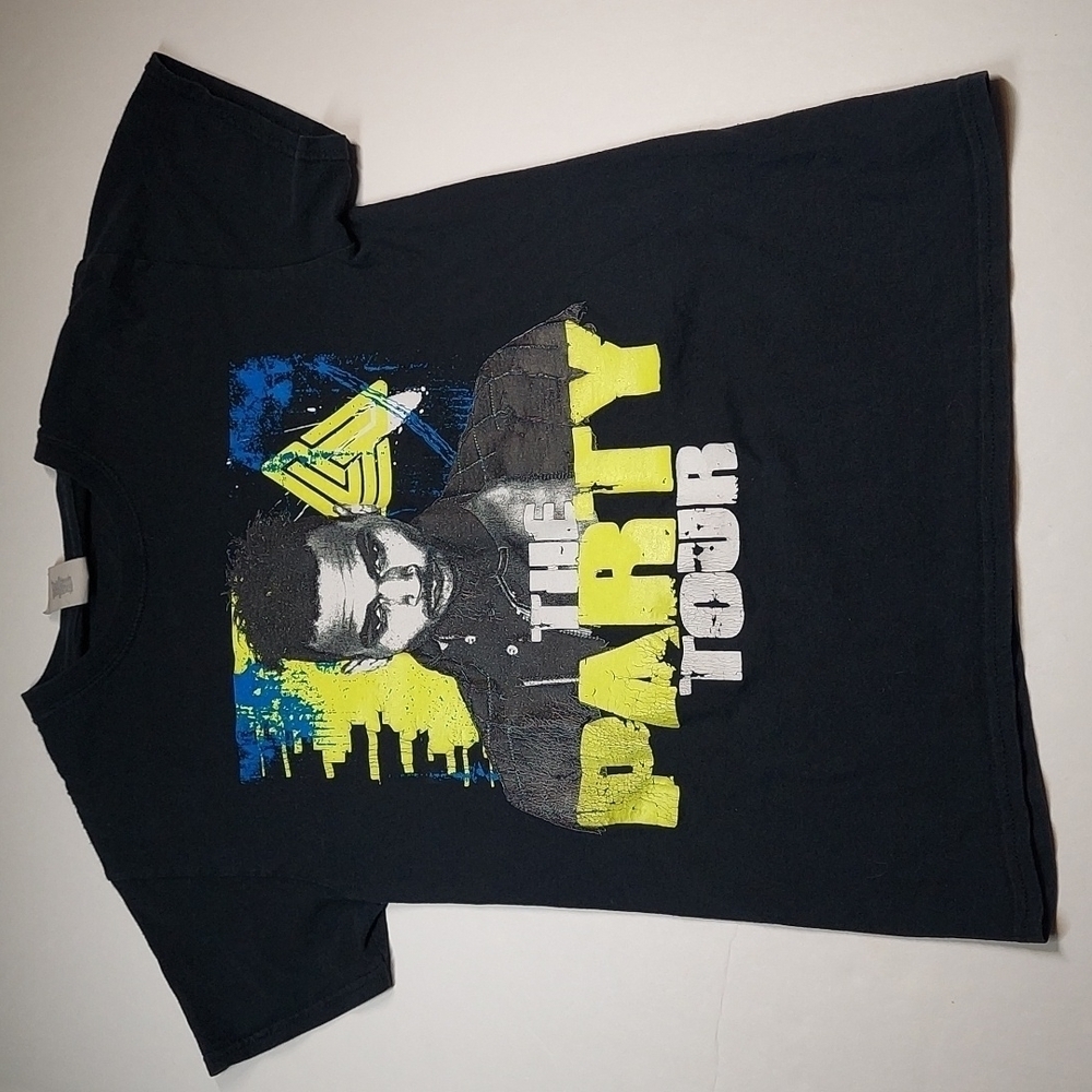 Chris Brown The Party Tour 2017 Men's T-shirt Small Black Rap Fabolous Kap G